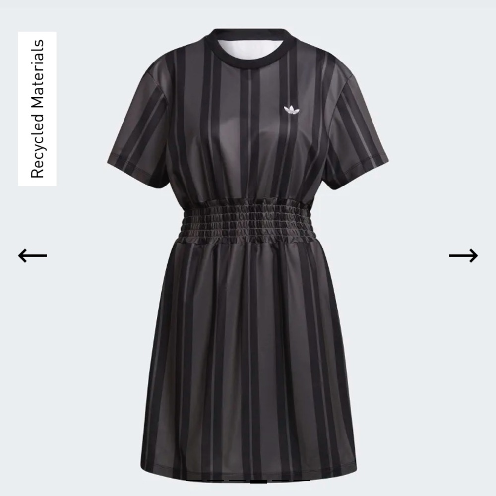 Adidas Smocked Stripe Dress | Soccer Dress - Picture 9 of 11